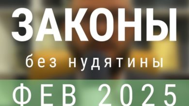 Законы без нудятины / Февраль 2025 #20